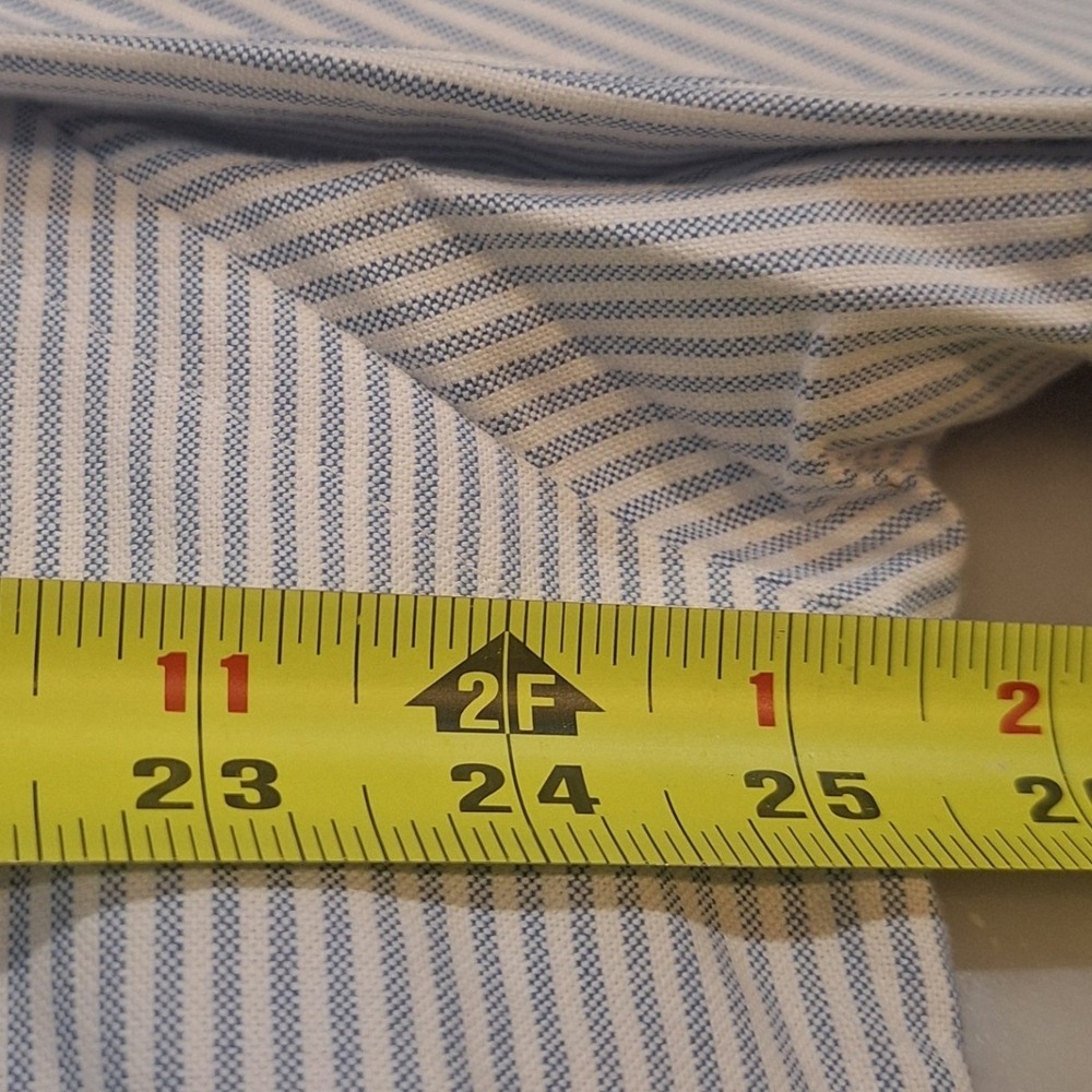 New Polo Ralph Lauren Buttondown Shirt Sz XL Blue White Striped Oxford Classic - Picture 4 of 8